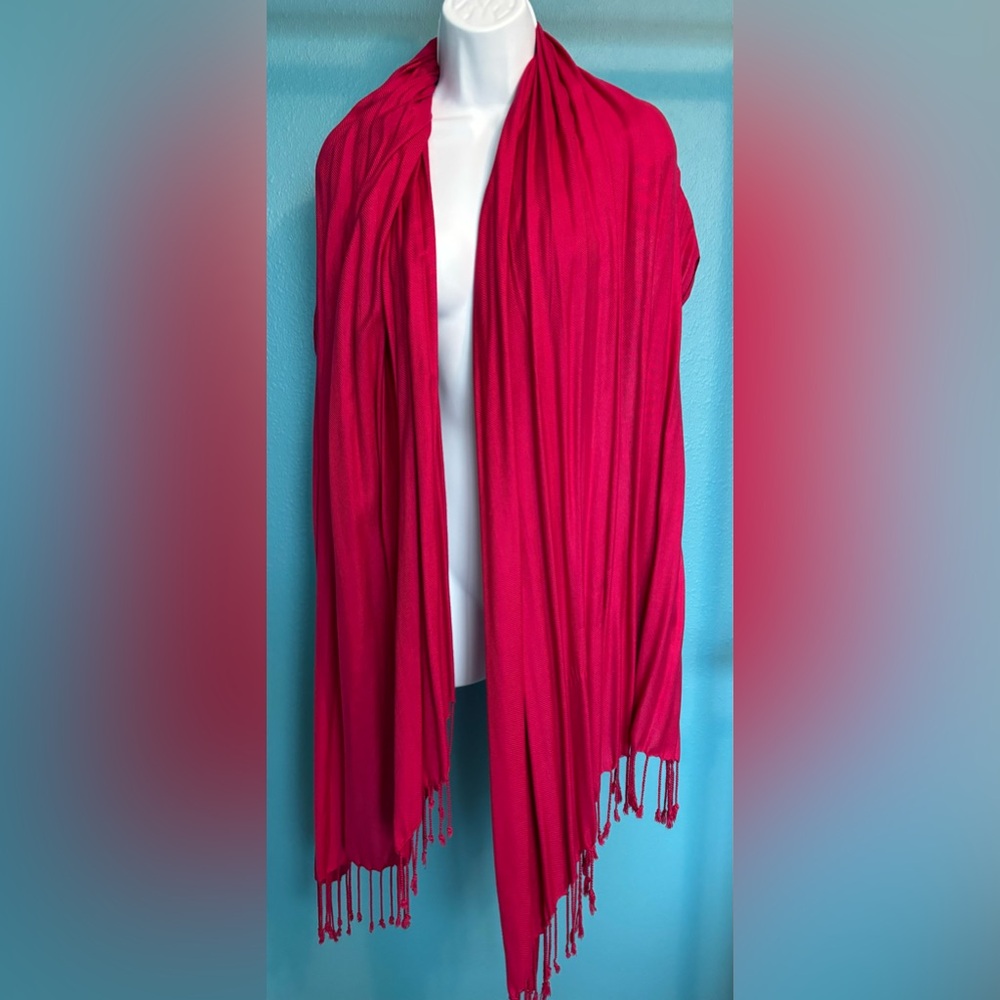 Pashmina scarf in red